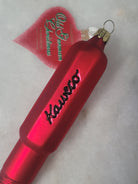 Misfit Item 0080 Kaweco Glass Fountain Pen Ornament in Red