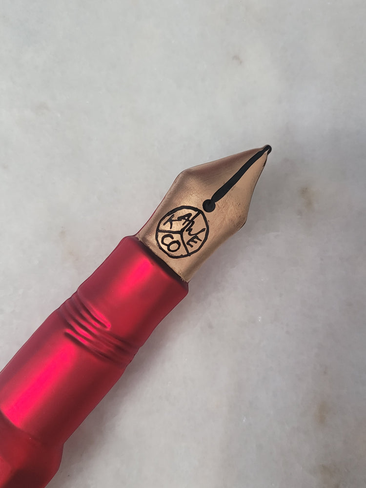 Misfit Item 0080 Kaweco Glass Fountain Pen Ornament in Red