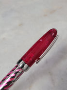 Misfit Item 0085 Laban Enamel Rollerball Pen in Pink Ovals