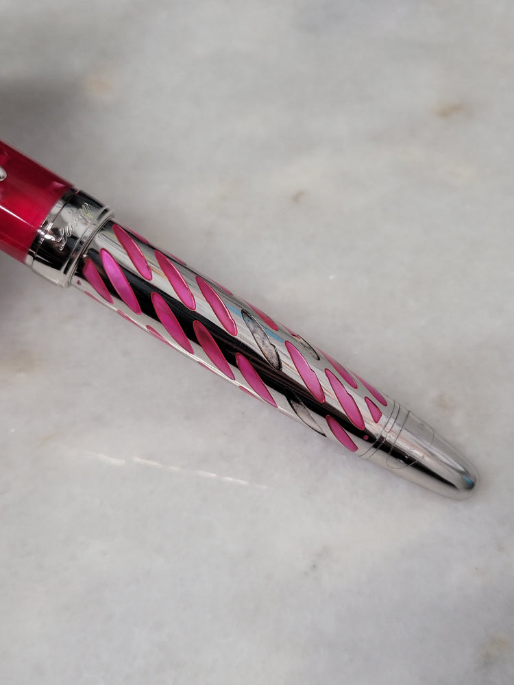 Misfit Item 0085 Laban Enamel Rollerball Pen in Pink Ovals