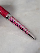 Misfit Item 0085 Laban Enamel Rollerball Pen in Pink Ovals