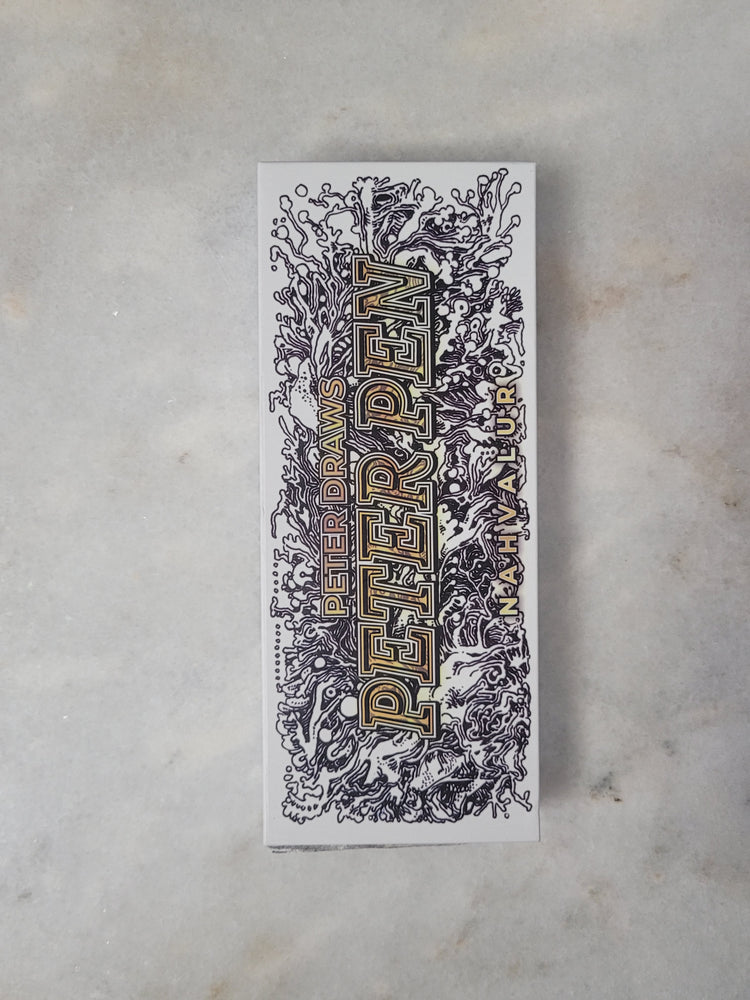 Misfit Item 0097 Nahvalur Original Fountain Pen - Peter Draws Artist Edition Silver - Medium Point