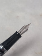Misfit Item 0097 Nahvalur Original Fountain Pen - Peter Draws Artist Edition Silver - Medium Point
