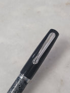 Misfit Item 0099 Nahvalur Original Fountain Pen - Peter Draws Artist Edition Silver - 1.1mm Stub Nib