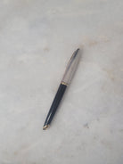 Misfit Item 0131 Waterman Carene Ballpoint Pen in Deluxe Black & Silver with Gold Trim