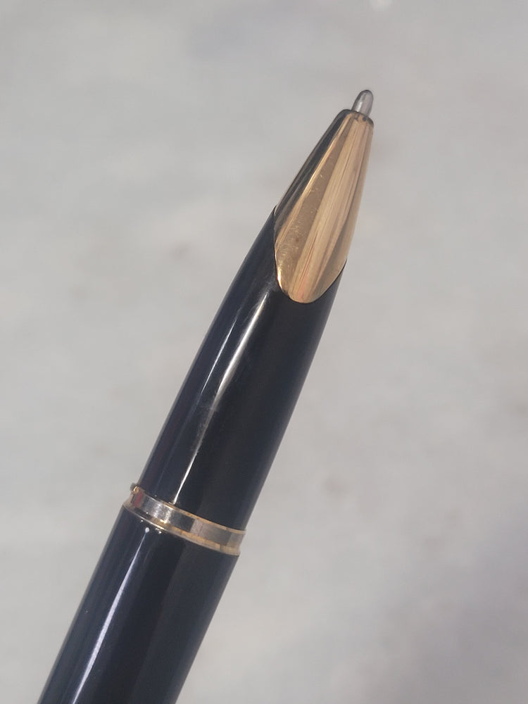 Misfit Item 0131 Waterman Carene Ballpoint Pen in Deluxe Black & Silver with Gold Trim