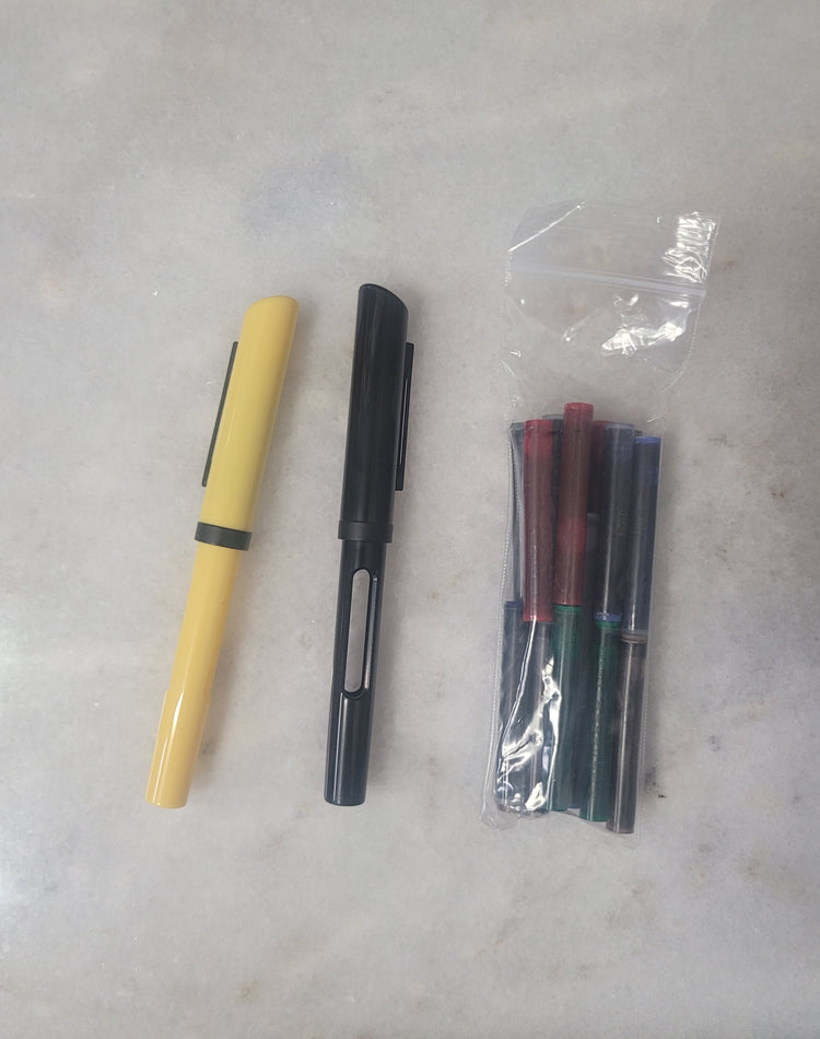 Misfit Item 0132 Sheaffer Calligraphy Maxi Kit with Black and Yellow Pens