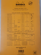 Misfit Item 0134 Rhodia Staplebound Lined Paper Pad in Orange - 8.25 x 12.5  (Yellow Paper)