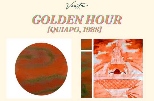 Vinta Inks Archives from the Metro Bottled Ink in Golden Hour [Quiapo 1988] - 15mL