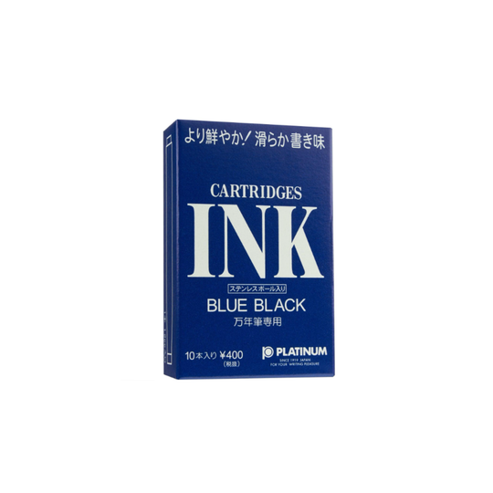 Platinum Ink Cartridge in Blue-Black - Pack of 10