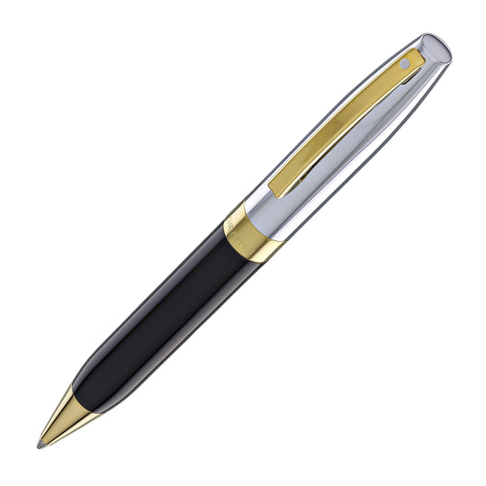 Sheaffer Legacy Ballpoint Pen in Black Lacquer with Chrome Cap 14kt Gold PVD