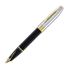 Sheaffer Legacy Fountain Pen in Black Lacquer with Chrome Cap 14kt Gold PVD
