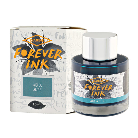 Diamine Forever Ink Bottled Ink in Aqua Surf - 50 ml