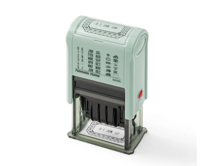 Midori Paintable Rotating Date Stamp in Frame