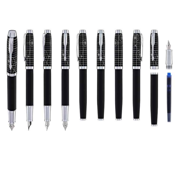 Parker IM Premium Fountain Pen in Legacy of Flight with Chrome Trim - Fine Point