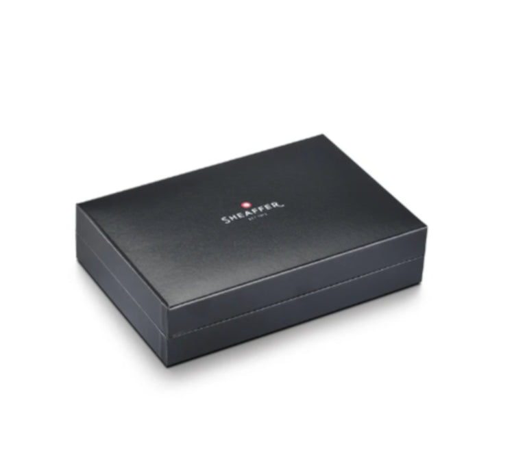 Sheaffer Legacy Chevron Fountain Pen in Matte Black with PVD Gunmetal