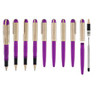 Wahl Eversharp Skyline Rollerball Pen in Royal Purple with Rose Gold Trim