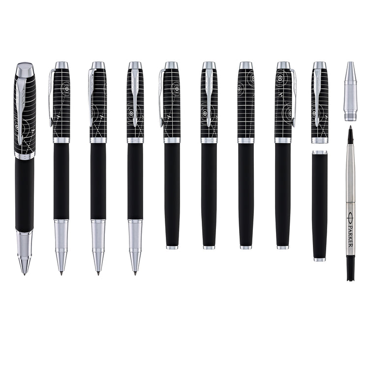 Parker IM Rollerball Pen in Legacy of Flight with Chrome Trim