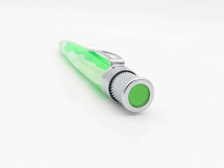 Retro 51 Tornado Cosmic Swirl Rollerball Pen in Green & White