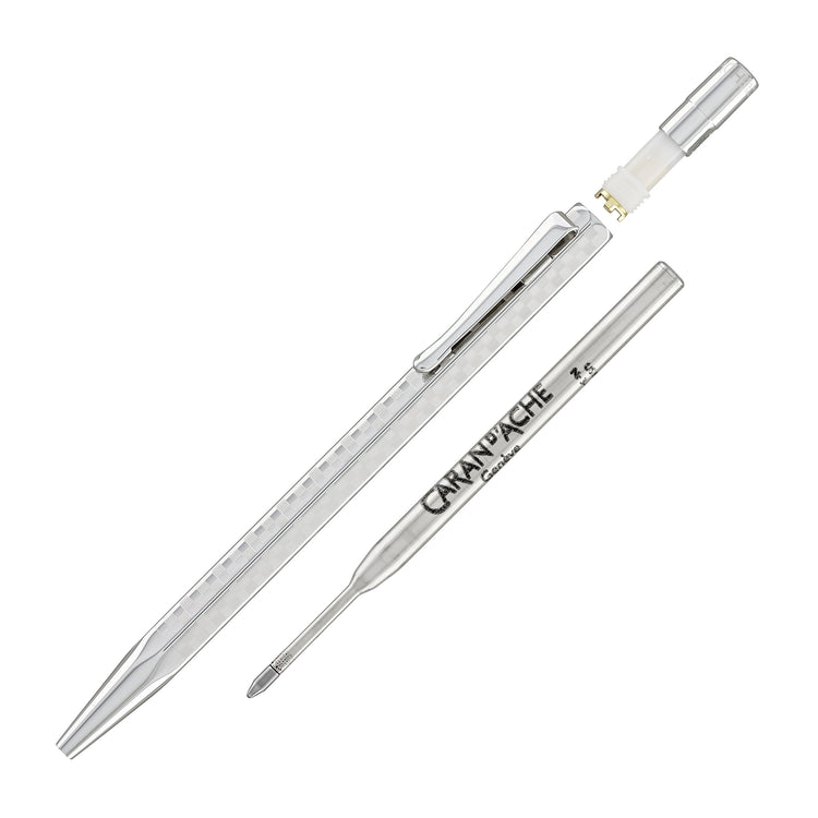 Caran d'Ache Ecridor Ballpoint Pen in Damier with Leather Case - Special Edition Gift Box