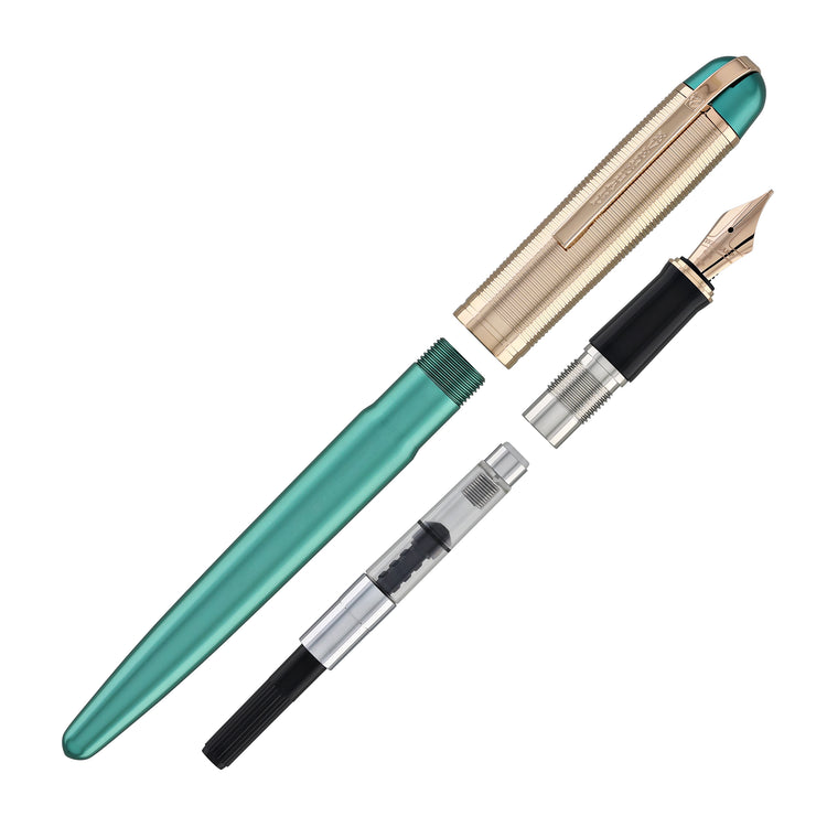 Wahl Eversharp Skyline Fountain Pen in Emerald with Rose Gold Trim