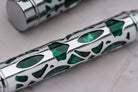 Conklin Endura Deco Crest Rollerball Pen in Green with Chrome Trim