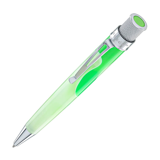 Retro 51 Tornado Cosmic Swirl Rollerball Pen in Green & White