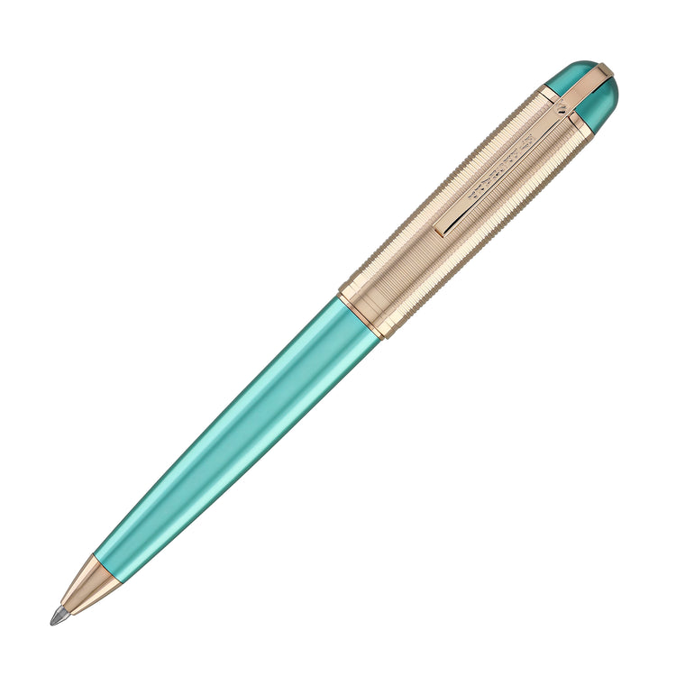 Wahl Eversharp Skyline Ballpoint Pen in Emerald with Rose Gold Trim