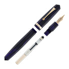 OMAS Studio Fountain Pen in Ametista Profondo with Rose Gold Trim