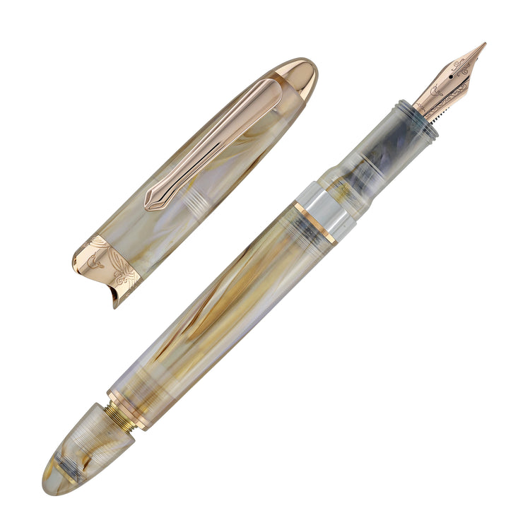 Nahvalur Horizon Fountain Pen in Pearl