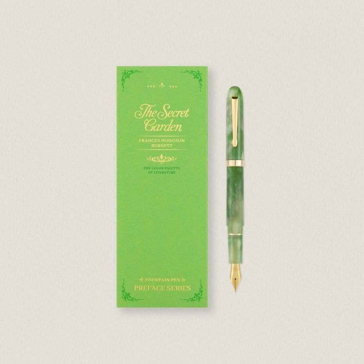 Wearingeul Preface Fountain Pen in The Secret Garden with Gold Trim