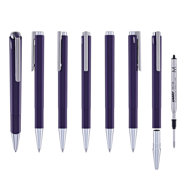 Lamy Logo M+ Ballpoint Pen in Aubergine