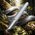 Diplomat Viper Fountain Pen in Silver Guilloche - Fine/Medium Nb