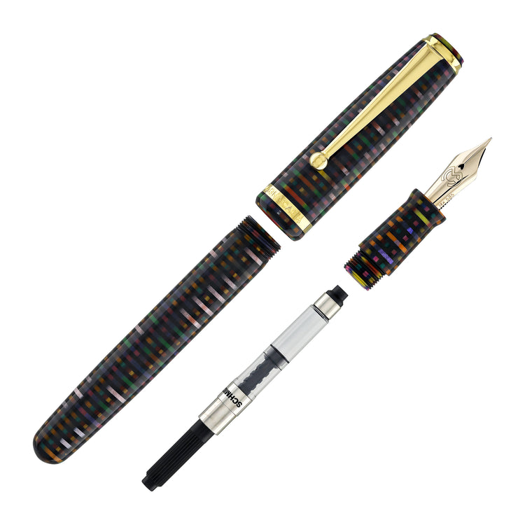 Magna Carta MAG 650 Fountain Pen in Cosmic Pixel - 14kt Gold Flex Nib