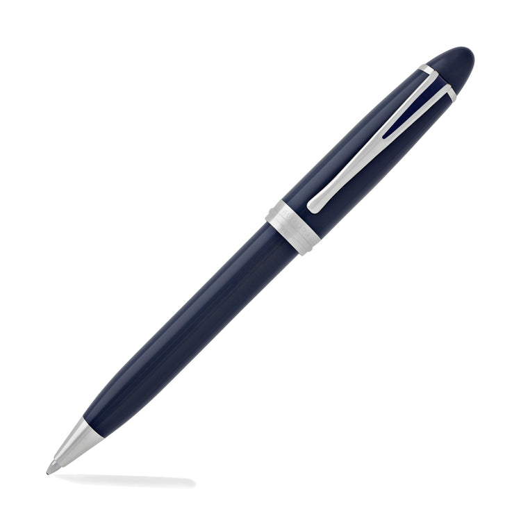 Aurora Ipsilon Deluxe Ballpoint Pen in Blue Chrome Trim