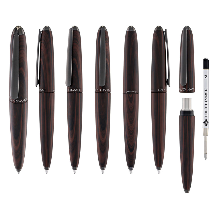 Diplomat Aero Ballpoint Pen in Black Forest