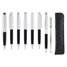 Caran d'Ache Leman Ballpoint Pen in Damier Gift Set with Leather Case - Special Edition
