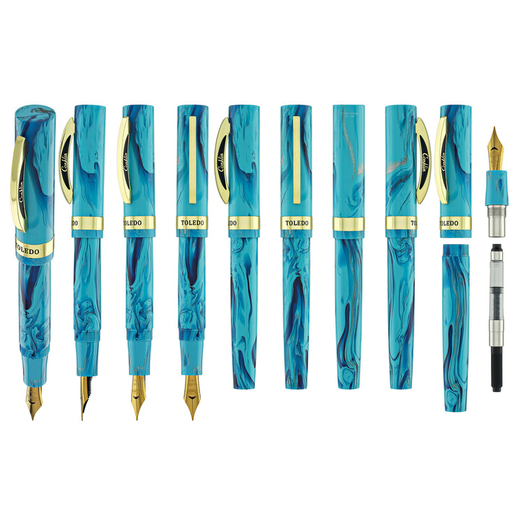 Conklin Toledo Fountain Pen in Tidal Pool - Limited Edition