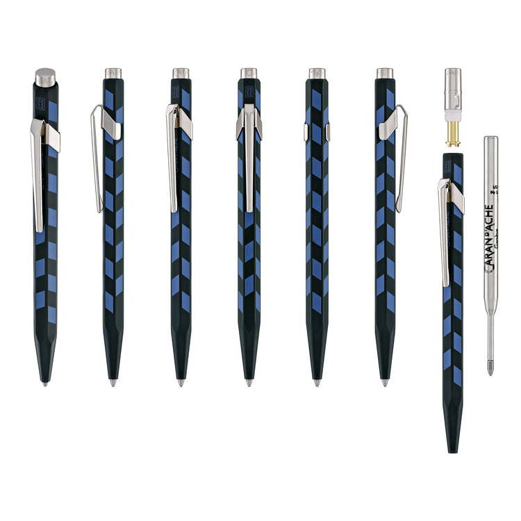 Caran d'Ache 849 Mosaic Ballpoint Pen in Spruce Green