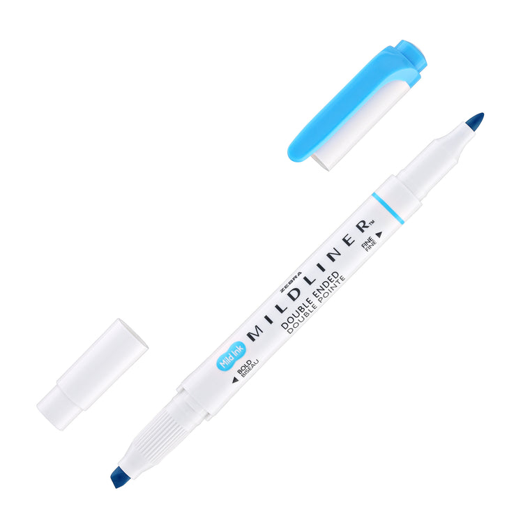 Zebra Mildliner Dual-Tip Highlighter in Cyan