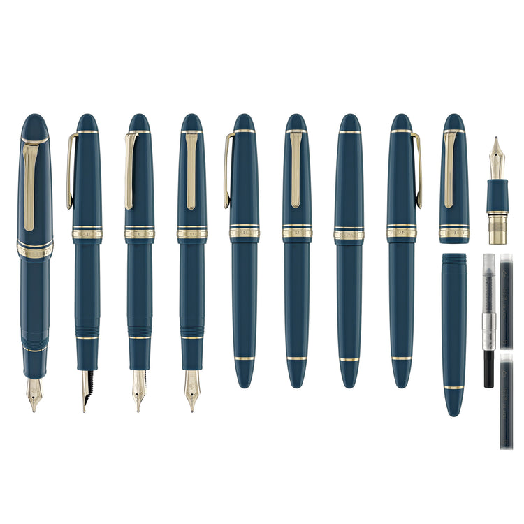Sailor 1911 Large Fountain Pen in Green - 14kt Gold Nib