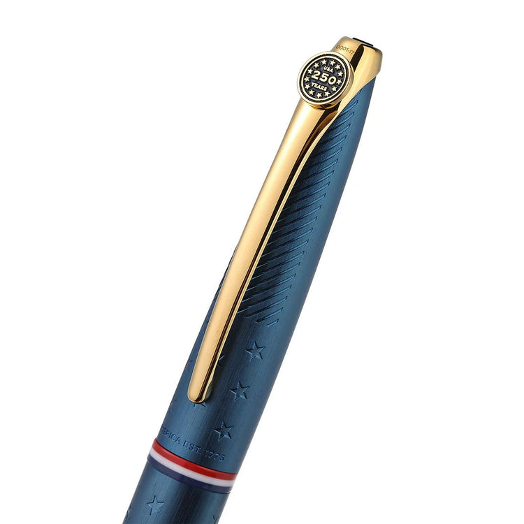 Cross ATX Americana Rollerball Pen in Blue PVD with Gold Appointments