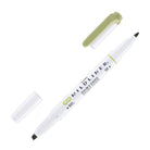 Zebra Mildliner Dual-Tip Highlighter in Olive