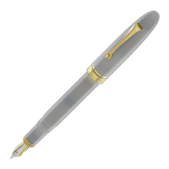Omas Ogiva Fountain Pen in Grigio with Gold Trim - 14K Gold