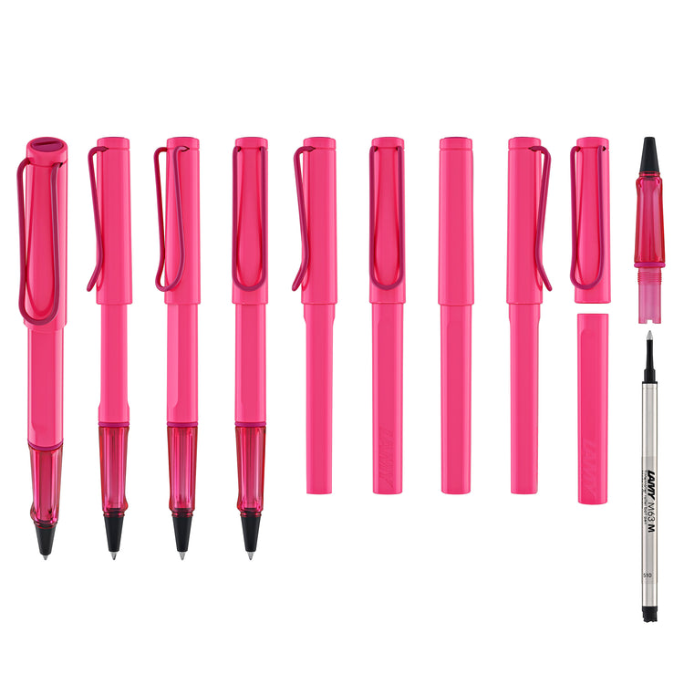 Lamy Safari Rollerball Pen in Neon Pink