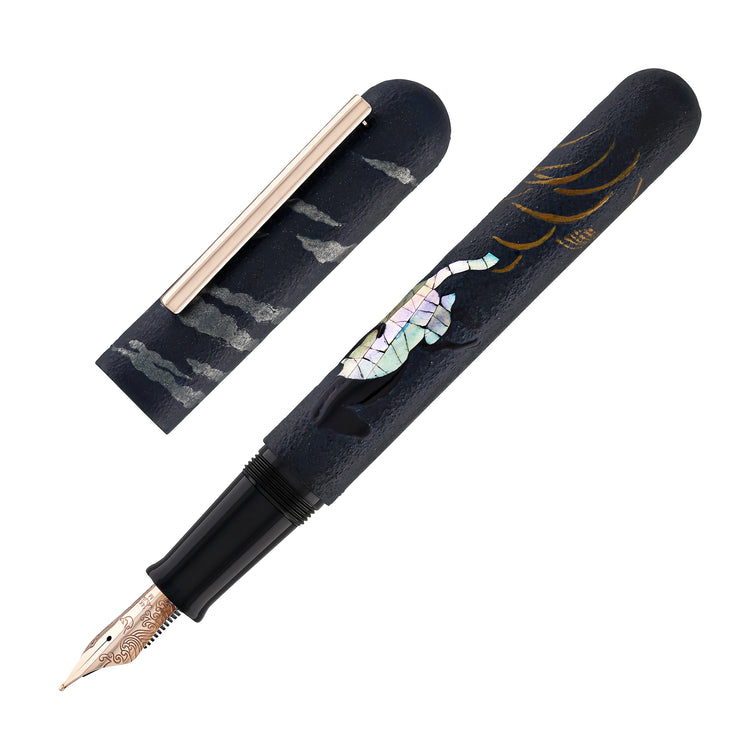 IKKAKU by Nahvalur Fountain Pen in Year of the Horse - 14k Gold