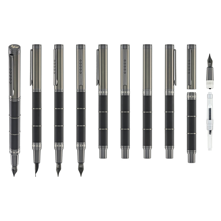Tom Hessin Revolution Fountain Pen in Charcoal