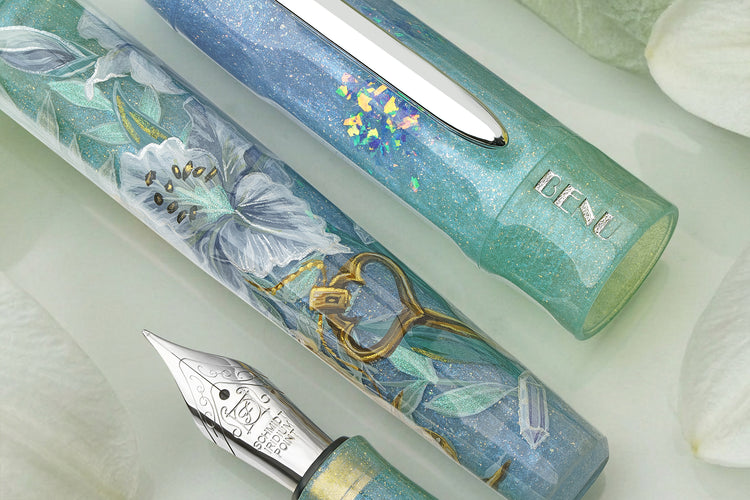 Benu Talisman Fountain Pen in White Lily