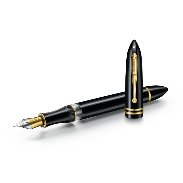 Sheaffer Balance III E893 Fountain Pen in Glossy Black & Gold Trims