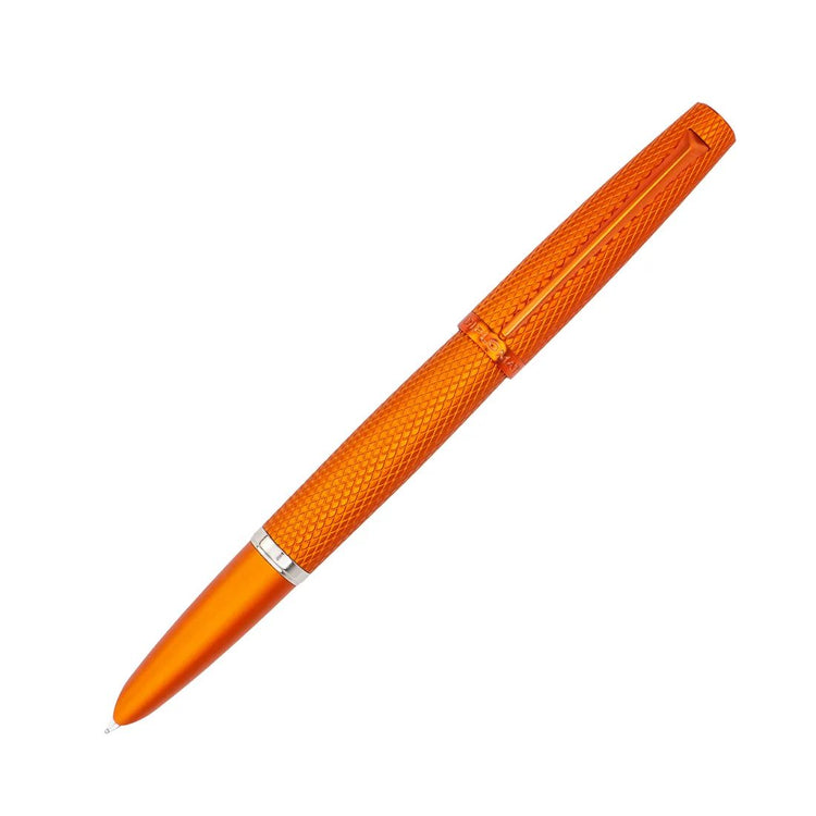Diplomat Viper Fountain Pen Fine/Medium Point in Orange Guilloche